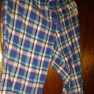 Aeropostale Blue Flannel Pajama Bottom